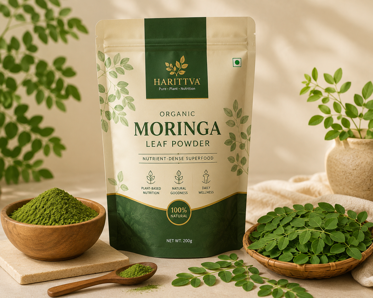 Harittva Moringa Powder with moringa leaves